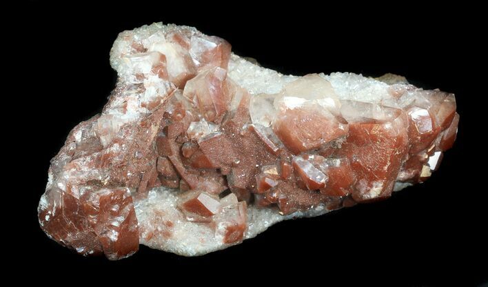 Red Calcite Crystals - Santa Eulalia #33840